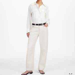 Madewell The Darted Barrel-Leg Jean